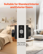 Bild in Galerie-Viewer laden, Amocart Deadbolt Lock Square Single Cylinder Dead Bolt Keyed Fits Standard Size Interior Exterior Doors Full Metal 3 Keys
