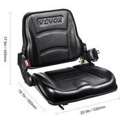 Charger l'image dans la visionneuse de galerie, Amocart Universal Forklift Seat Fold Down Tractor Seat with Adjustable Angle Back and Micro Switch Comfortable Forklift Seat

