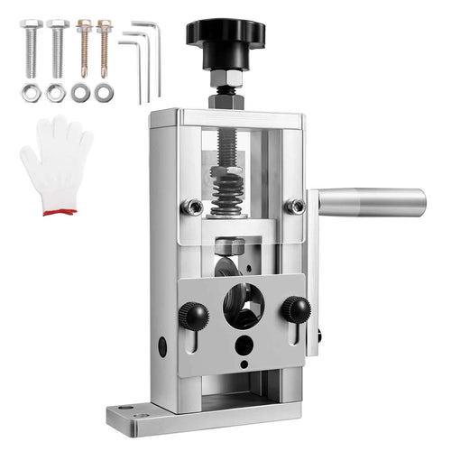 Amocart Aluminum Alloy Frame Manual Wire Stripping Machine 0.06-1 in Hand Crank or Drill Powered for Scrap Copper Recycling