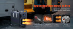 Amocart 8KW Diesel Heater 12V/24V Diesel Air Heater Bluetooth APP Remote Control and Display Screen, CO Alarm for Vehicles RVs