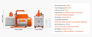 Charger l'image dans la visionneuse de galerie, Amocart Vacuum Pump &amp; Oil Bottle 3.5CFM/4CFM/5CFM 1-Stage or 6CFM 9CFM 2-Stage, R134a R22 R410a Systems Conditioner Maintenance
