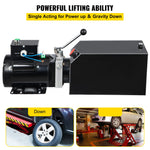 SucceBuy 14 Quart Hydraulic Pump Unit 3 HP 220V 2950 PSI 2 & 4 Post Lifts 3.5 Gal Reservoir Car Jack Power Suit for Auto Repair