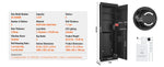 Amocart Tall Wall Safe 3/4-Tier Hidden Wall Safe w/ Keypad Q235 Cold-Rolled Steel In Wall Safe for Money Jewelry Passport Home