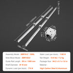 SucceBuy 2PCS Linear Guide Rails SBR12 SBR16 SBR20 800-2200mm & 4PCS UU Bearing Blocks Smooth Motion for DIY Mills CNC Parts