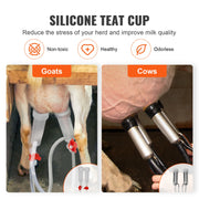 Bild in Galerie-Viewer laden, Amocart Goat Milking Machine Stainless Steel Bucket Electric Automatic Pulsation Cup Tubes Adjustable Suction for Cow and Sheep
