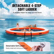 Charger l'image dans la visionneuse de galerie, Amocart Inflatable Floating Dock 10x8FT Non-Slip Water Detachable Ladder Portable Carrying Bag Floating Platform Island Raft

