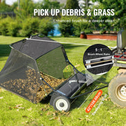 Charger l'image dans la visionneuse de galerie, Amocart Large Lawn Sweeper, Tow Behind Design with Dump Rope for Easy Emptying
