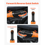 SucceBuy Cordless Ratchet Wrench Battery Powered Electric Wrench Set with Batteries Charger Sockets Adaptor and Carrying Case