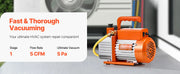 Charger l'image dans la visionneuse de galerie, Amocart Vacuum Pump &amp; Oil Bottle 3.5CFM/4CFM/5CFM 1-Stage or 6CFM 9CFM 2-Stage, R134a R22 R410a Systems Conditioner Maintenance
