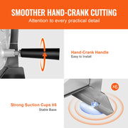 Charger l'image dans la visionneuse de galerie, Amocart Manual Vegetable Fruit Slicer 0-0.5"/0-12mm Thickness Adjustable Commercial Slicer Machine Food Cutter Slicing Machine
