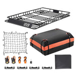 Amocart Roof Rack Basket 64x39x4.1" Universal Rooftop Cargo Carrier Anti-Rust Alloy Steel Car Top Luggage Holder for SUV Truck
