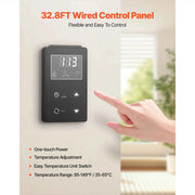 Load image into Gallery viewer, Gas Tankless Water Heater 5.3/ 8Gal Outdoor 191000 BTU Instant Hot Water Heater Smart Temperature Control Protections
