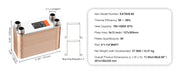 Charger l'image dans la visionneuse de galerie, Amocart Heat Exchanger 5"x 12" 80 Plates Brazed Plate Stainless Steel For Floor Heating Water Heating Snow Melting Beer Cooling

