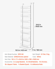 Charger l'image dans la visionneuse de galerie, Amocart 6/8/9/10 Tier Over the Door Pantry Organizer Heavy-Duty Steel Hanging Spice Rack, Adjustable Wall Seasoning Shelves
