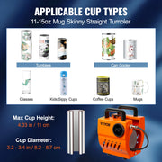 Charger l'image dans la visionneuse de galerie, Amocart 11oz-15oz Mug Heat Press Mini Gift Ceramic Cup Presser Tumbler DIY Handheld Sublimation Blanks Auto Printing Machine
