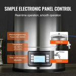 Amocart Electric Brewing System 8 GALLON Brewing Stock Pot All-in-One Home Beer Brewer 304 Stainless Steel Brewing Supplies