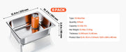 Bild in Galerie-Viewer laden, Amocart 2 4 6 Pack Stainless Steam Hotel Pan 1/2 Size Table Steam Pan Anti Jam Restaurant Supplies Rustproof Catering Storage
