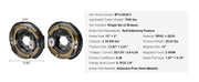Load image into Gallery viewer, Amocart 2Pcs 3500/7000lbs Electric Trailer Brake Assembly Self-Adjusting Axle Backing Plates for Brake System Part Replacement
