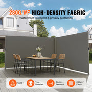 Charger l'image dans la visionneuse de galerie, Amocart Retractable Side Awning Aluminum Outdoor Privacy Screen Water-proof Retractable Patio Screen for Patio Backyard Balcony
