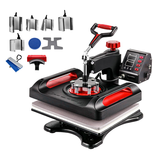 Amocart 12x15In Heat Press Machinine Multifunctional Clamshell Printer Digital Heat Press Transfer Machine Sublimation Machine