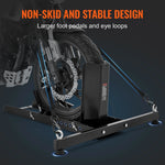 SucceBuy Motorcycle Wheel Chock Upright 1800lbs Heavy-duty Steel Motorcycle Front Wheel Stand with Adjustable Hole For Motorbike