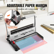 Charger l'image dans la visionneuse de galerie, Amocart Coil Spiral Binding Machine Manual Book Maker 34-Holes Binding 120 Sheets Punch Binder w/ Adjustable Coil Binding Spine
