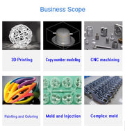 Load image into Gallery viewer, Custom 3D Print service Manufacturing Plastic SLA Resin SLS MJF Nylon TPU SLM Metal Aluminum Stainless Steel Titanium ABS Parts
