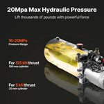 SucceBuy Hydraulic Power Unit 3200 PSI Max Relief Pressure & 0.91GPM Flow Rate with Metal Reservoir for Dump Trailer Car Lifting