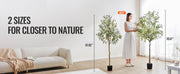 Load image into Gallery viewer, Amocart Artificial Olive Tree 4/5/6FT Tall Faux Plant Secure PE Material Anti-Tip Tilt Protection Low-Maintenance Tree for Home

