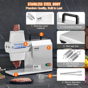 Bild in Galerie-Viewer laden, Amocart 17inch 54 Blades Commercial Meat Tenderizer 450W Electric Meat Tenderizer Machine for Pork Chicken Fish
