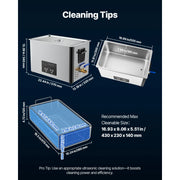 Charger l'image dans la visionneuse de galerie, Amocart 6L 10L 15L 30L Ultrasonic Cleaner Stainless Steel Ultrasonic Cleaning Bath Machine for Watches Razors Jewelry Coins
