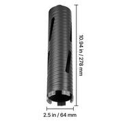 Charger l'image dans la visionneuse de galerie, Amocart Core Drill Bit Internal Thread Diamond Dry Coring Bit w 3 Adapters Pilot Drill and Hex Wrench for Concrete Red Bricks
