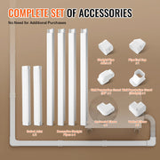 Bild in Galerie-Viewer laden, Amocart Mini Split Line Set Cover PVC Decorative Pipe Line Cover For Air Conditioner Easy to Install Paintable for Heat Pump
