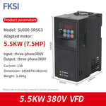 1.5/2.2/3.7/5.5/7.5KW VFD frequency converter 380V  Inverter Variable Frequency Drive for 3phase motor speed control