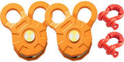 Bild in Galerie-Viewer laden, Amocart 2pcs 11T Snatch Block Adapt 0.55"/14 mm Synthetic Rope or Soft Shackles Winch Pulley for Tractor Truck ATV &amp; UTV
