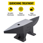 Bild in Galerie-Viewer laden, Amocart 10-60Kg Steel Single Round Horn Anvil Steel Block Blacksmith Bench Tool Jewelry Making Manual Equipment for Metalsmiths
