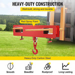 Amocart Forklift Lifting Hoist Swivel Hook Mobile Crane 4400 lbs 2 Ton Lift Mobile Crane Attachments for Garage Workshop