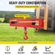 Bild in Galerie-Viewer laden, Amocart Forklift Lifting Hoist Swivel Hook Mobile Crane 4400 lbs 2 Ton Lift Mobile Crane Attachments for Garage Workshop
