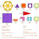 Amocart 180PCS Magnetic Building Blocks Construction Children Magnet Tiles Montessori Educational Toys for Kids Birthday Gifts
