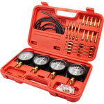Amocart Fuel Vacuum Carburetor Synchronizer Carb Tools sync 4 Gauge Set with Rubber Hose Vacuum Balancer Meter Kit Motorcycle
