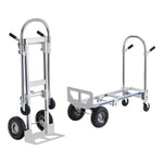 Amocart Folding Hand Truck Aluminum Heavy Industrial Collapsible Dolly Cart for Transport and Moving in Warehouse Supermarket