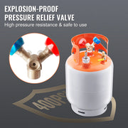 Charger l'image dans la visionneuse de galerie, Amocart 30 lbs Refrigerant Recovery Tank with Float Switch Reusable AC Recovery Tank HVAC for All Refrigerant Prevent Overflow
