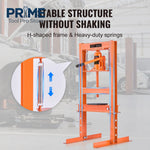 SucceBuy Hydraulic Shop Press 6T H-Frame Hydraulic Garage/Shop Floor Press  Press with Plates for Garage