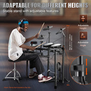 Load image into Gallery viewer, Amocart Electric Drum Set 32 Drum Kits &amp; 480 Sounds, USB MIDI Supported 8 / 10 in Quiet Mesh+10 in Cymbals Drum Sticks Easy Use
