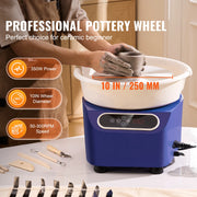 Charger l'image dans la visionneuse de galerie, Amocart Pottery Wheel 11 inch Pottery Forming 450W Electric Wheel for Pottery Direct Drive Ceramic Wheel for DIY Art Craft Blue
