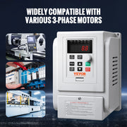 Bild in Galerie-Viewer laden, Amocart 2.2KW VFD Inverter Variable Frequency Drive Converter AC 220V 3P Output Speed Controller for Water Pump Motor CNC
