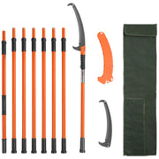 Bild in Galerie-Viewer laden, Amocart Manual Pole Saw Extendable Tree Pruner Sharp Steel Blade for Branches Trimming with Lightweight Aluminum Alloy Handle
