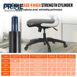 SucceBuy Office Chair Base Replacement 28" 2500 lbs Static Universal Computer Desk Chair Stool Desk  Base Replacement Black