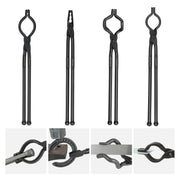 Bild in Galerie-Viewer laden, Amocart Blacksmith Tongs 18” V-Bit Bolt Tongs Wolf Jaw Tongs Z V-Bit Tongs and Gripping Tongs Carbon Steel Forge Tongs
