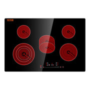 Charger l'image dans la visionneuse de galerie, Amocart 2/4/5 Burners Built-in Induction Stove Top 12/24/30in Ceramic Glass Electric Cooktop For Household Commercial  Cooking
